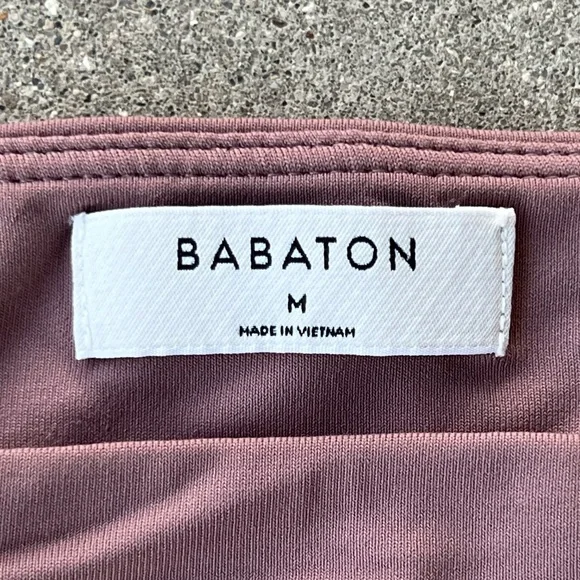 NWOT Aritzia Babaton Contour Thong Bodysuit - Shadow Mauve - Picture 7 of 9